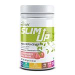 MYHERB Slim Up Meal Replacement Shake With 16 Natural Herbal Blend (Ayurvedic Formula) For Weight Control&Management-13.5g Protein-23 Vitamins For Men&Women (Strawberry Milk Shake, 500 gm)