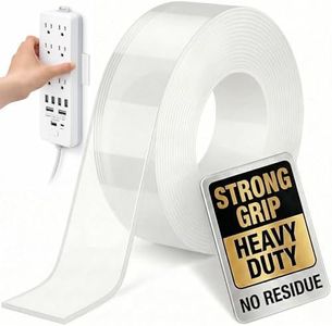 Bekhic® Double Sided Tape Heavy Duty(Extra Large 16.5FT), Clear Mounting Tape Nano Double Sided Adhesive Tape,Picture Hanging Adhesive Strips Poster Tape