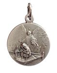 I G J The Saint Guardian Angel Medal - The Patron Saints Medals, Brass