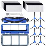 Replacement Parts Kit for Eufy RoboVac 11S, RoboVac 30, RoboVac 30C, RoboVac 15C, RoboVac 12, RoboVac 35C, Robotic Accessories ,8 Filters,8 Side Brushes,1 Main Brush,1 Pre Filter,1 Rolling Brush Guard