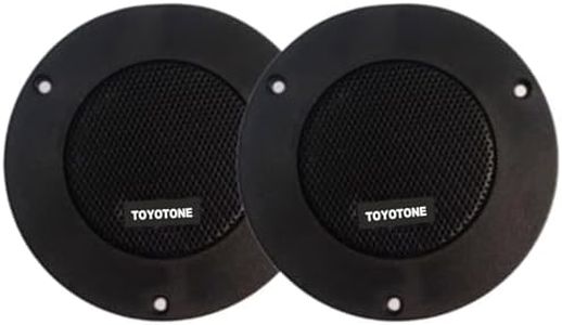 TOYOTONE TT106 3'' Inch Tweeter Speaker Piezoelectric 300W High Power for Car & Home Music Upto 25khz Dome Tweeter Treble Speaker Loudspeaker Diaphragm (1 Pair)