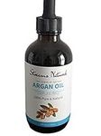 Argan Oil- Pure, Cold pressed, Hexane Free- 4Oz (118ml) by Streams Natural- Excellent Moisturizer For Skin, Hair, Nails, Moroccan Argan Carrier Oil