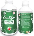 Naka Platinum Nutri COLLAGEN For Joint, Bone and Skin Health 5,000 mg of Peptain Collage per 15 ml serving - 600 ml Extra BONUS Size (500+100 FREE)