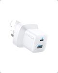 USB C Plug, Anker 33W 2-Port USB C Charger for Laptop, iPhone 15/15 Pro Max/14/13, Galaxy, Pixel, iPad, and More (Cable Not Included) - White