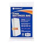 VICMORE 2 Pack Queen Size Mattress Storage Bag 60-Inch by 100-Inch Mattress Bag for Disposal Clear Queen Mattress Plastic Cover for Moving