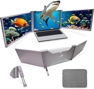 VORSPRUNG® 15" Triple Screen extender fits 15-17" Laptops, Dual 2X Monitor Display w/Sand Support & Folding Design, FHD 1080P IPS – Compatible with Macs, Windows, Notebook & Chrome Laptops