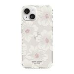 kate spade new york Protective Hardshell Case Compatible with Apple iPhone 14 - Hollyhock Floral Clear [KSIPH-222-HHCCS]