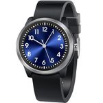 SOCICO Nurses Watch for Nurses, Doctors, Medical Professionals, Students, Easy to Read Dial, 50M Waterproof Women's Men Medical Analog Watch with Second Hand, Soft Breathable Silicone Band, Black -