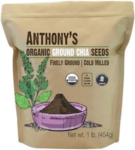 Anthony's Organic Ground Chia Seed, 1 lb, Finely Ground, Cold Milled, Gluten Free, Non GMO