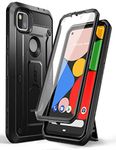 SUPCASE Unicorn Beetle Pro Full-Body Rugged Holster Case for 5.81-Inch Google Pixel 4A (2020), Black