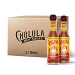 Cholula Hot Sauce Chipotle 150 ML | Pack of 2 | Made with Hot Chillies| Distinct Tangy and Zesty Flavour | Use as Condiment | Balanced Heat for Tantalising Taste | for Vegan & Non-Vegan Cuisine