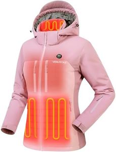 Venustas Women's Heated Utility Jacket with 12V Battery, MaxHeat 140°F, Softshell Heated Coat for Hiking, Skiing, Outdoor Work