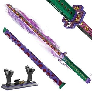 Demon Slayer Sword Building Sets Kids Toys, 39in Kokushibo Sword Building Block with Scabbard and Stand, Handmade Cosplay Anime Sword Toy Building Set for Collecting and Gifting (789 pcs)