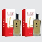 LURE Perfume Spray for Men/Fresh Scent/Luxury Perfume/Premium perfume/Body spray Deep Freshness (50ml) | Long Lasting Fragrance | Perfect For Everyday Use | Luxury & Distinction | (Pack Of 2)