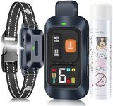 Citronella Dog Training Collar [1*Collar 1*Remote Control] 1000FT Citronella Dog Bark Collar with Remote 4 Training Modes Beep/Spray/Vibration 1-6 Levels for All Breeds Citronella Collar