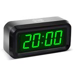 Timegyro Battery Alarm Clock Beside, No Cords, Easy to See Day and Night, Three Brightness Settings, Long Battery Life for 12 Months, 12/24 Hour, Snooze