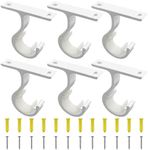 ZOCONE 6Pcs Curtain Rod Brackets, ø