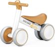 FAYDUDU Balance Bike for 1 Year Old Boys Girls Toddler Bike for 10-24 Months Ride On Toy for 1 2 Years Old First Birthday Gift (Brown)