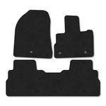 Kia EV5 (2025+) Car Mats Tailored Fit Carpet Floor Mats Non Slip Black Trim Full Coverage Compatible Accessory Front Rear Set Anti Slip Granulated Backing Hand-Finished Clips