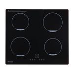 Topwish Induction Hob, 4 Zone Induction Hob, 60 cm Induction Hob, Induction Hob with Child Lock, Boost Function, Touch Control, Residual Heat Indicator, Timer