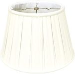 Royal Designs, Inc. Empire English Pleat Lamp Shade, BSO-724-16LNEG, 10.5 x 16 x 11, Linen Eggshell