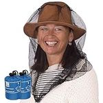 EVEN NATURALS Premium Mosquito Head Net Mesh (2 Pack) Ultra Large, Extra Fine Holes, Insect Netting, Bug Face Shield, Soft Durable Fly Screen, Protection for No See Um Gnats, Carry Bag, Chemical Free