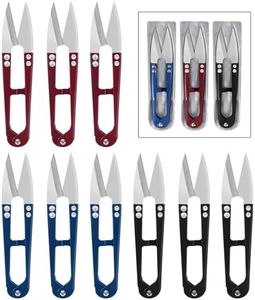 UCEC Sewing Scissors Small Sewing Snips, Thread Snips for Cutting, Embroidery Scissors Thread Cutter Yarn Scissors for Crocheting, 9 Pack, Great for Stitch, Mini DIY Supplie Colorful