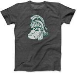 Nudge Printing NCAA Collegiate Premium Grunge T-Shirt from, Michigan State Spartans, X-Small