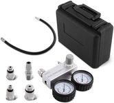 maXpeedingrods Cylinder Leak Down Tester Kit, 0-100PSI/700kPa Cylinder Leakage Tester with 2 Gauges, Dual Gauge Gas Engine Leakdown Tester Diagnostic Detector Tool for 10-18mm Spark Plugs, Black