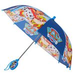 Nickelodeon Kids Umbrella, Paw Patrol Toddler and Little Boy Rain Wear for Ages 3-6, Light Blue, Age 3-6