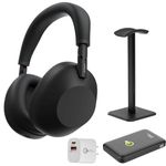 Sony WH-1000XM6 Best Wireless Noise Cancelling Headphones + Portable Charger + 20W Wall Charger (Black)