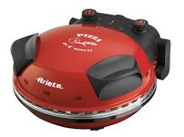 Ariete 909 Fast and Compact Pizza Making Machine for Both Fresh and Frozen Pizzas, Forno Pizza da Gennaro equipped with a Timer and 5 Temp Levels, 1200 watts (Red)