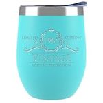 60th Birthday Gifts for Women - 1964 12 oz Mint Stemless Wine Tumbler - 60th Birthday Decorations for Women - Birthday Gifts for 60 Year Old Women Mom - Funny 60th Birthday Idea Presents for Women