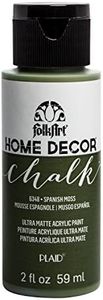FolkArt 6348 Home Décor Chalk Acrylic Paint, 2 oz, Spanish Moss