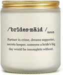 Bridesmaid Gifts, Maid of Honor Gift from Bride, Bridesmaids Proposal Gifts for Wedding Bridal Party Bachelorette, Funny Bridesmaid Candle Matron of Honor Friend Sister Women, Lavender Scented Candle