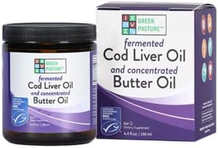 Green Pastures BLUE ICE Royal Butter Oil/Fermented Cod Liver Oil Blend Gel - Non Flavored, 8.1 fl. oz.