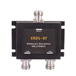 Wide-Band 2 Way Splitter-3db N Type Female 50 Ohm Cellular Signal Splitter for 4G/LTE System by XRDS-RF (NOT for TV)