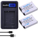 DuraPro 2Pcs 1500mAh EN-EL12 EN EL12 Battery + LCD USB Battery Charger for Nikon Coolpix P300 P310 P330 S630 S640 S800c S1200pj S6000 S6100 S6150 S6200 S8200 S9050 S9400 AW120 AW120s Digital Camera