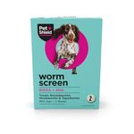 Worm Screen Combo, Dog Worming Tablets, 2 Pack – Vet Approved Worming Tablet for Dogs & Puppies Over 2 Weeks / 2kg+ in Weight – Kills Roundworms, Hookworms & Tapeworms – 2 Dog Wormer Tablets