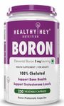 HealthyHey Nutrition Boron Advanced Chelated - 250 Veggie Capsules - Gluten Free, Non-GMO