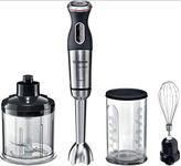 Bosch MaxoMixx MS8CM6160G Hand Blender, 1000W - Black & Silver