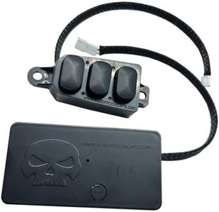 Kustom Cycle Parts Switch Panel Garage Door Opener Remote Compatible with 2014-2023 Harley Davidson Touring Models. Momentary Stock Look Button. Plug and Play (Compatible W/MyQ Branded Openers)