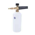 Aim Tools Snow Foam Lance Compatible with Some Branded Pressure Washer, 1L Foam Cannon Jet Wash Soap Dispenser Bottle with Adjustable Spray Nozzle