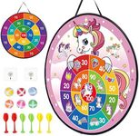 LAMEK Unicorn Dart Board for Kids U