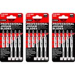 15 x TopsTools T101BR Reverse Cut Jigsaw Blades Compatible with Bosch, Dewalt, Makita, Milwaukee and many more