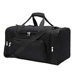 Sports Duffel Bag 20 inch for Travel Gym with More Pockets (Black)