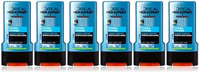 L'Oréal Paris Men Expert Hydra Power Shower Gel for Men, 300ml Pack of 6, Bulk Buy