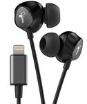 Thore iPhone Headphones with Lightning Connector Ear Buds - MFi Apple Certified Earphones (V100) Wired in Ear with Microphone/Volume Control for iPhone 14 Pro Max,13, 12, 11, X, Xs, Xr (Black)