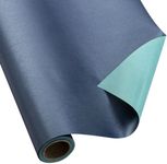 Retrify Navy Blue Gift Wrapping Paper Roll, Large Pearl Shine Solid Color Packing Paper for Birthday, Graduation, Christmas, New Year's Eve - 17 Inches x 32.8 Feet