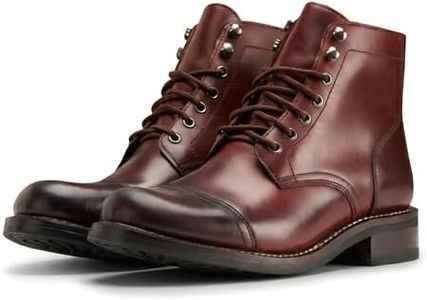 SUREWAY Men's 6" Mid-Top Work Boot - Genuine Leather, Classic Chukka Boots, Lace-Up Ankle Boot